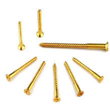 BRASS PLATED WOODSCREWS